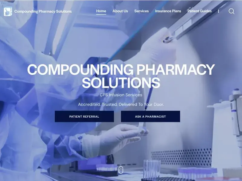 CPS Infusions website designed and developed by SevenPees
