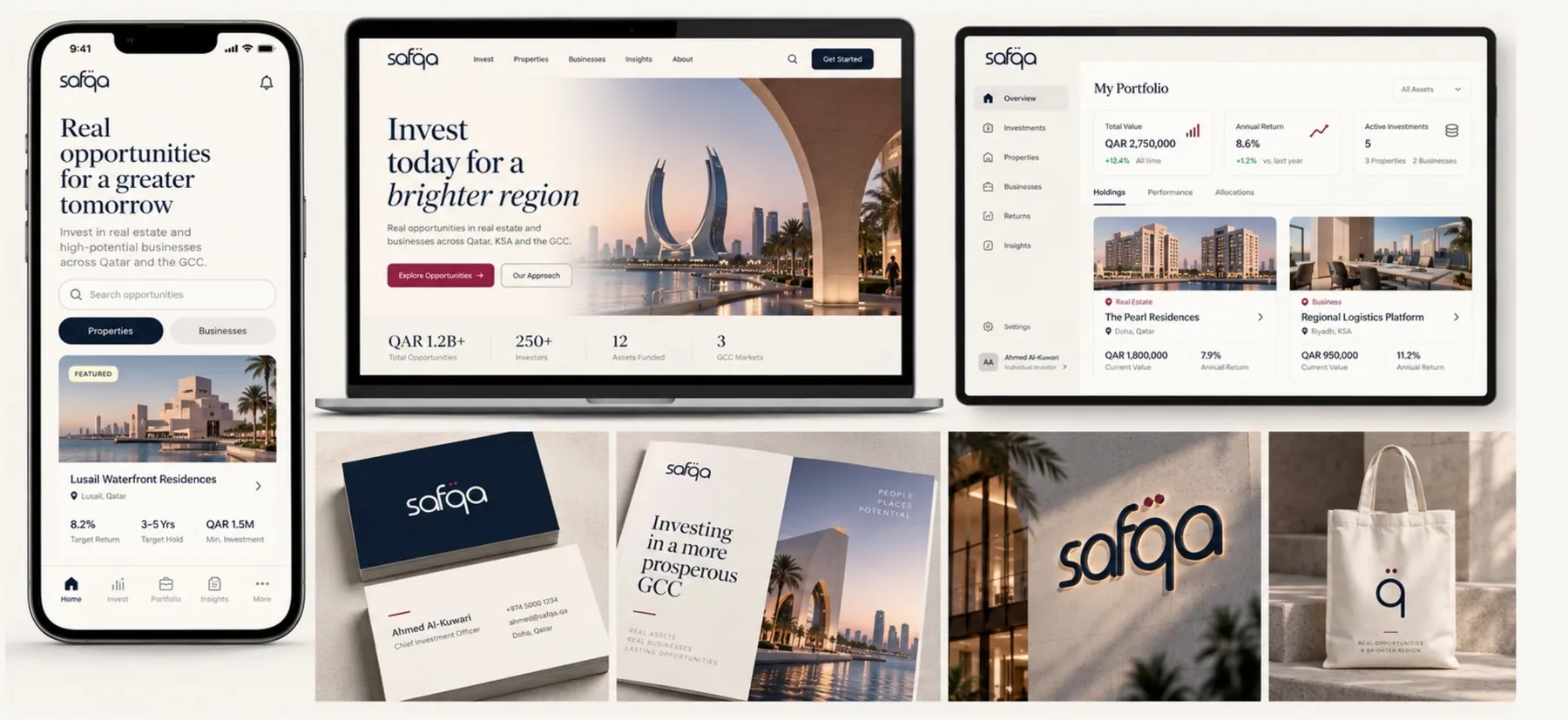 Safqa · Qatar App, web & print · SevenPees